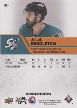 2020-21 Upper Deck AHL - UD Exclusives #90 Jacob Middleton Back