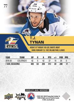 2020-21 Upper Deck AHL - UD High Gloss #77 T.J. Tynan Back