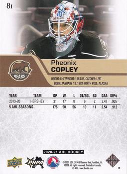 2020-21 Upper Deck AHL - UD High Gloss #81 Pheonix Copley Back