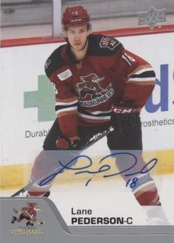 2020-21 Upper Deck AHL - Autographs #4 Lane Pederson Front