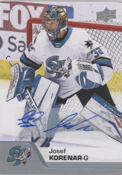 2020-21 Upper Deck AHL - Autographs #9 Josef Korenar Front