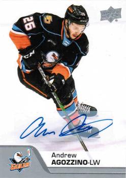 2020-21 Upper Deck AHL - Autographs #20 Andrew Agozzino Front