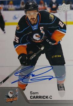 2020-21 Upper Deck AHL - Autographs #71 Sam Carrick Front