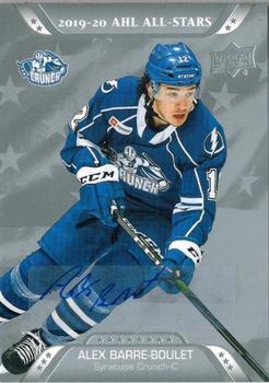 2020-21 Upper Deck AHL - Autographs #211 Alex Barre-Boulet Front