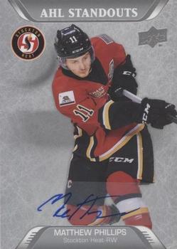 2020-21 Upper Deck AHL - Autographs #240 Matthew Phillips Front