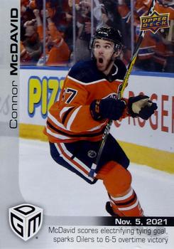 2021-22 Upper Deck Game Dated Moments #13 Connor McDavid Front