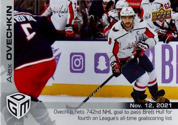 2021-22 Upper Deck Game Dated Moments #17 Alex Ovechkin Front