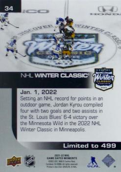 2021-22 Upper Deck Game Dated Moments #34 Winter Classic Back