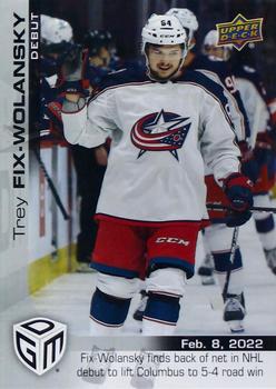 2021-22 Upper Deck Game Dated Moments #53 Trey Fix-Wolansky Front