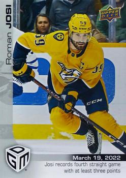 2021-22 Upper Deck Game Dated Moments #69 Roman Josi Front