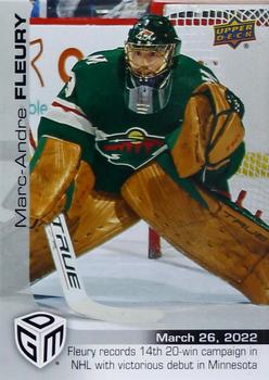 2021-22 Upper Deck Game Dated Moments #72 Marc-Andre Fleury Front