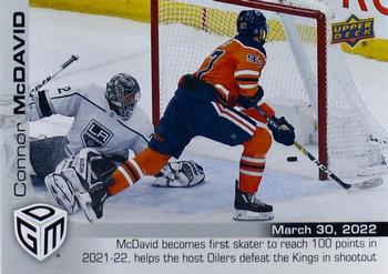 2021-22 Upper Deck Game Dated Moments #74 Connor McDavid Front