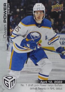 2021-22 Upper Deck Game Dated Moments #80 Owen Power Front