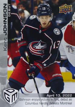 2021-22 Upper Deck Game Dated Moments #83 Kent Johnson Front