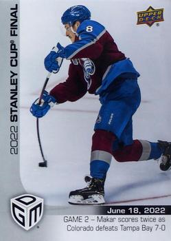 2021-22 Upper Deck Game Dated Moments #107 Cale Makar Front