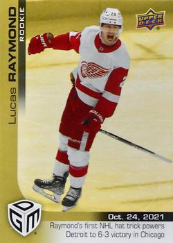 2021-22 Upper Deck Game Dated Moments - Gold #8 Lucas Raymond Front
