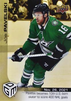 2021-22 Upper Deck Game Dated Moments - Gold #22 Joe Pavelski Front
