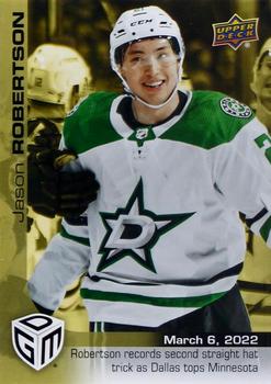 2021-22 Upper Deck Game Dated Moments - Gold #63 Jason Robertson Front