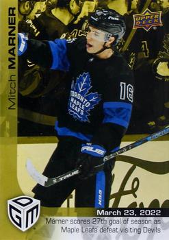 2021-22 Upper Deck Game Dated Moments - Gold #71 Mitch Marner Front