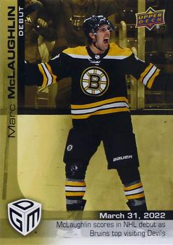 2021-22 Upper Deck Game Dated Moments - Gold #75 Marc McLaughlin Front