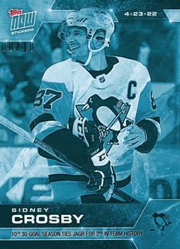 2021-22 Topps Now Stickers - Ice #423 Sidney Crosby Front