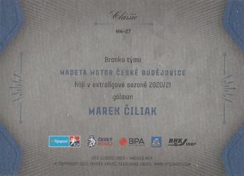 2020-21 OFS Classic Série I - Masked Men #MM-27 Marek Ciliak Back