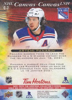 2021-22 Upper Deck Tim Hortons - NHL Canvas #C-7 Artemi Panarin Back