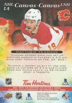 2021-22 Upper Deck Tim Hortons - NHL Canvas #C-8 Matthew Tkachuk Back