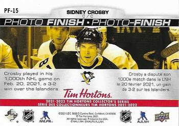 2021-22 Upper Deck Tim Hortons - Photo Finish #PF-15 Sidney Crosby Back