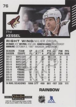 2020-21 O-Pee-Chee Platinum - Rainbow #76 Phil Kessel Back