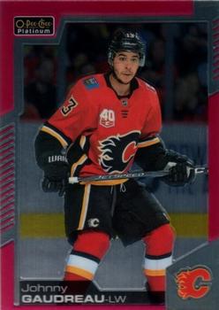 2020-21 O-Pee-Chee Platinum - Matte Pink #21 Johnny Gaudreau Front