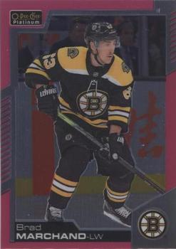 2020-21 O-Pee-Chee Platinum - Matte Pink #110 Brad Marchand Front