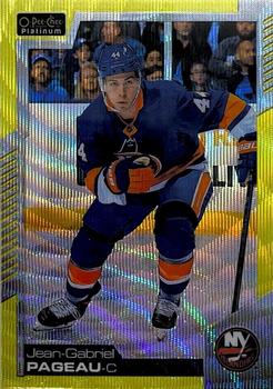 2020-21 O-Pee-Chee Platinum - Neon Yellow Surge #82 Jean-Gabriel Pageau Front