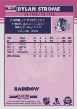 2020-21 O-Pee-Chee Platinum - Retro Rainbow #R-38 Dylan Strome Back
