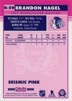 2020-21 O-Pee-Chee Platinum - Retro Seismic Pink #R-59 Brandon Hagel Back