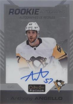 2020-21 O-Pee-Chee Platinum - Rookie Autographs #R-AA Anthony Angello Front