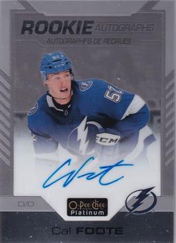 2020-21 O-Pee-Chee Platinum - Rookie Autographs #R-CF Cal Foote Front