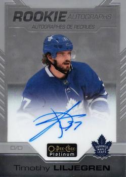 2020-21 O-Pee-Chee Platinum - Rookie Autographs #R-TL Timothy Liljegren Front