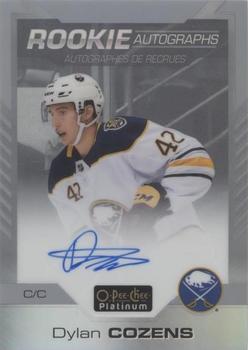 2020-21 O-Pee-Chee Platinum - Rookie Autographs Rainbow #R-DC Dylan Cozens Front