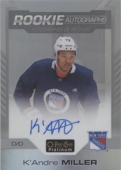2020-21 O-Pee-Chee Platinum - Rookie Autographs Rainbow #R-KM K'Andre Miller Front