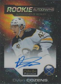 2020-21 O-Pee-Chee Platinum - Rookie Autographs Cosmic #R-DC Dylan Cozens Front