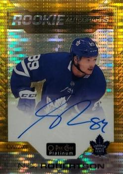 2020-21 O-Pee-Chee Platinum - Rookie Autographs Seismic Gold #R-NR Nick Robertson Front