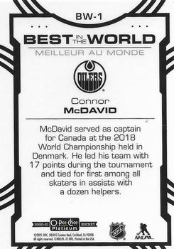 2020-21 O-Pee-Chee Platinum - Best in the World #BW-1 Connor McDavid Back