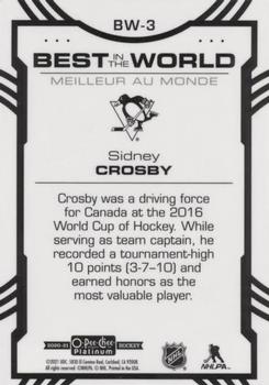 2020-21 O-Pee-Chee Platinum - Best in the World #BW-3 Sidney Crosby Back