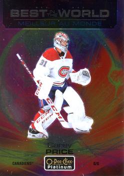 2020-21 O-Pee-Chee Platinum - Best in the World #BW-10 Carey Price Front