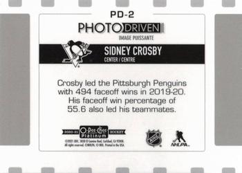 2020-21 O-Pee-Chee Platinum - Photo Driven #PD-2 Sidney Crosby Back