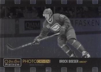 2020-21 O-Pee-Chee Platinum - Photo Driven #PD-16 Brock Boeser Front