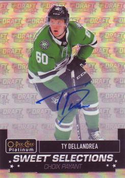 2020-21 O-Pee-Chee Platinum - Sweet Selections Rainbow Autographs #SS-1 Ty Dellandrea Front