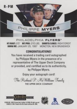 2020-21 O-Pee-Chee Platinum - 2019-20 O-Pee-Chee Platinum Update #R-PM Philippe Myers Back