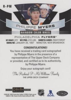2020-21 O-Pee-Chee Platinum - 2019-20 O-Pee-Chee Platinum Update #R-PM Philippe Myers Back